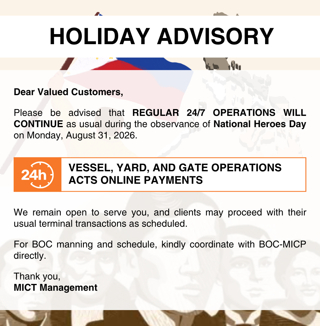 Advisory Holiday Advisory: National Heroes Day